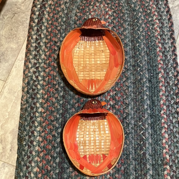 VINTAGE ZHEJIANG STYLE HAND CRAFTED BIRD BASKETS PEOPLES REPUBLIC OF CHINA - Picture 2 of 16